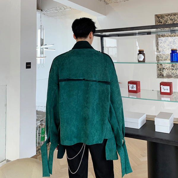 Fall Fashion Irregular Windbreaker Jacket Short Trenchcoat