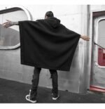 Fashion loose bat sleeve hoodie jacket