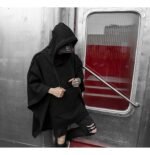 Fashion loose bat sleeve hoodie jacket