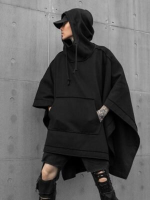 Fashion loose bat sleeve hoodie jacket