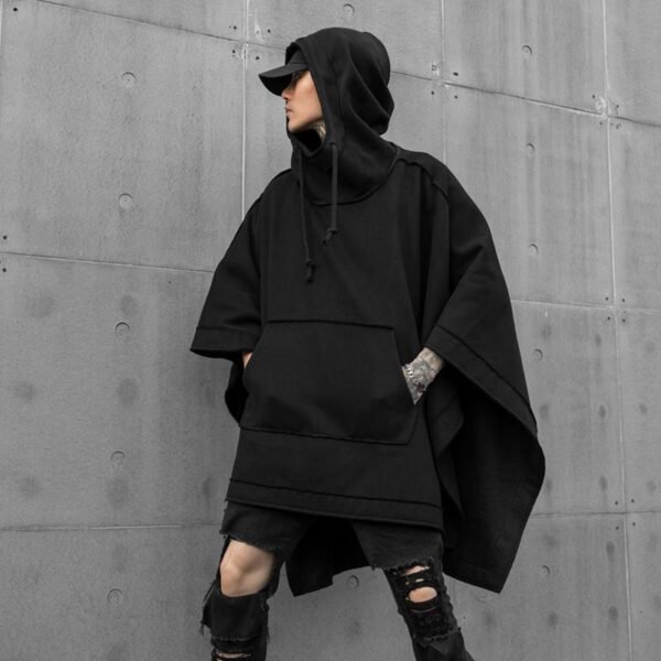 Fashion loose bat sleeve hoodie jacket