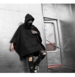Fashion loose bat sleeve hoodie jacket