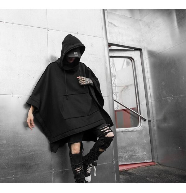 Fashion loose bat sleeve hoodie jacket