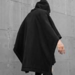 Fashion loose bat sleeve hoodie jacket