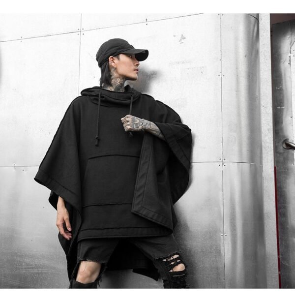 Fashion loose bat sleeve hoodie jacket