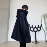 Ins Hip Hop Overlay Fake Two Piece Suit Hooded Oversize Jacket