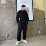 Japanese Vintage Men's Trousers Ins Hong Kong-style Casual Pants Jacket Bf 100 Straight-legged Men's Trousers