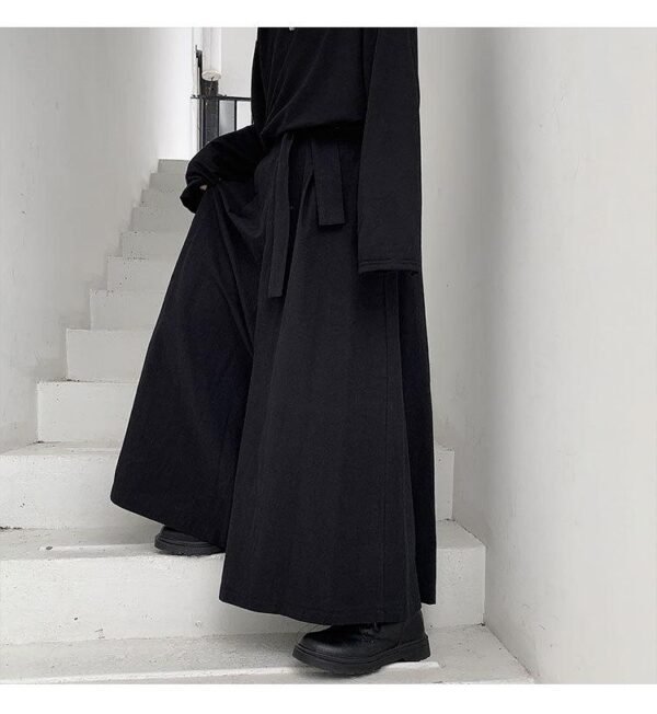 Yohji Yamamoto Skirt Pants Wide Leg Pants Casual Pants Baggy Samurai Pants for Men