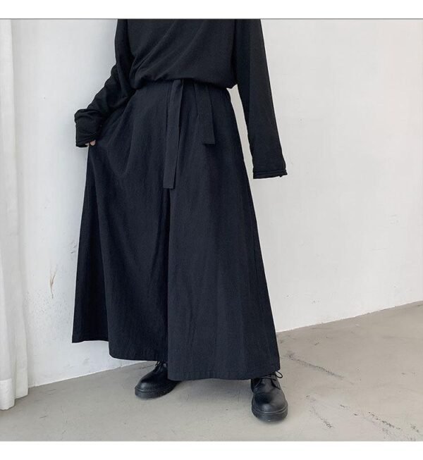 Yohji Yamamoto Skirt Pants Wide Leg Pants Casual Pants Baggy Samurai Pants for Men