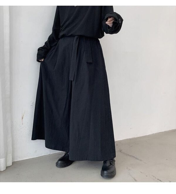 Yohji Yamamoto Skirt Pants Wide Leg Pants Casual Pants Baggy Samurai Pants for Men