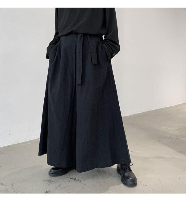 Yohji Yamamoto Skirt Pants Wide Leg Pants Casual Pants Baggy Samurai Pants for Men