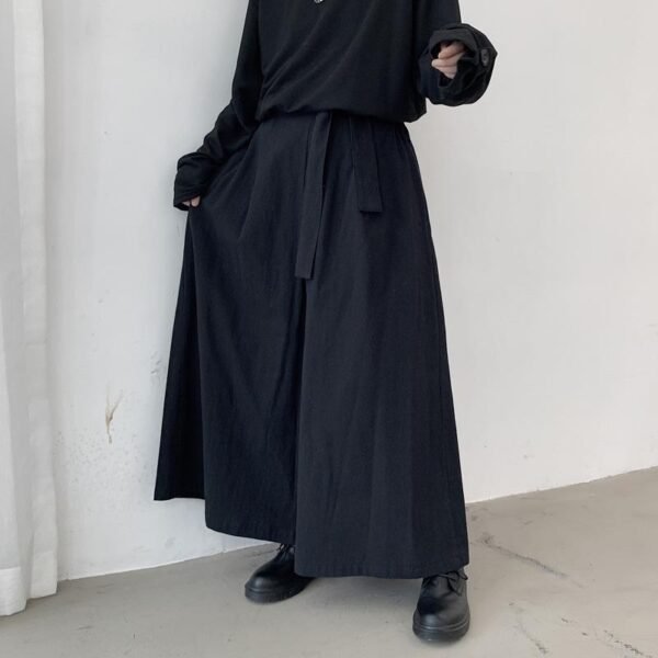 Yohji Yamamoto Skirt Pants Wide Leg Pants Casual Pants Baggy Samurai Pants for Men