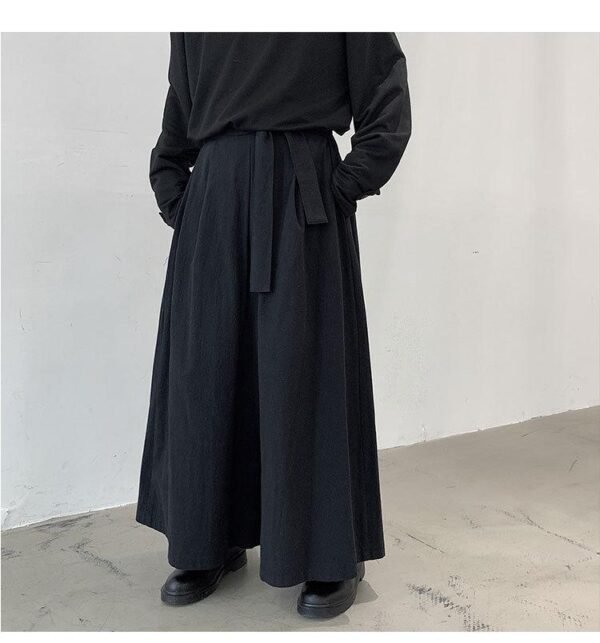 Yohji Yamamoto Skirt Pants Wide Leg Pants Casual Pants Baggy Samurai Pants for Men