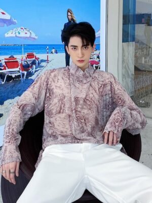 Men's Loose Lazy Broken T-shirt Bottoming Shirt