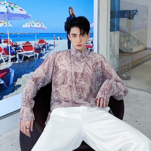 Men's Loose Lazy Broken T-shirt Bottoming Shirt