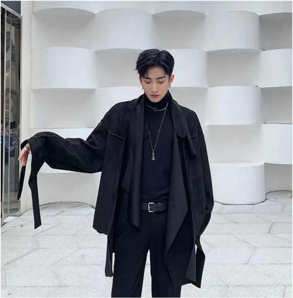 Fall Fashion Irregular Windbreaker Jacket Short Trenchcoat