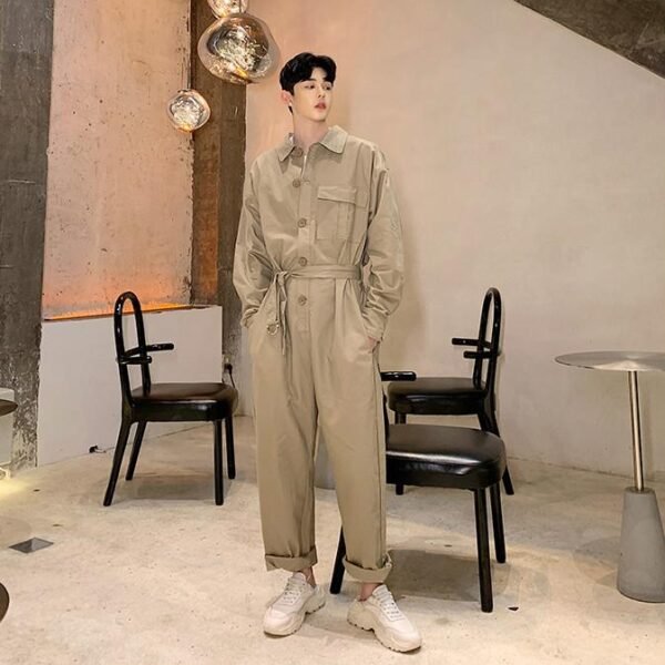 Japanese Vintage Men's Trousers Ins Hong Kong-style Casual Pants Jacket Bf 100 Straight-legged Men's Trousers