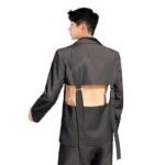 Men's Suit Coat Blazers Hollow Removable Hem Japan Korean Style Vintage Streetwear Fashion Suit Jacket Male Stage Clothing