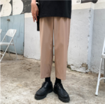 Mem Removable Sleeve 2 Pieces Suits Sets Jacket Pant Male Streetwear Japan Korea Style Loose Casual Suit Blazer Coat Trouser