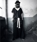 Skirts with Large Braided Belts and Big Men's Pants