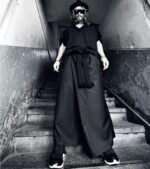 Skirts with Large Braided Belts and Big Men's Pants