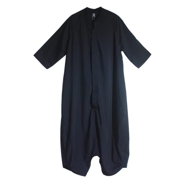 Men Summer Short Sleeve Thin Casual Jumpsuit