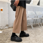 Mem Removable Sleeve 2 Pieces Suits Sets Jacket Pant Male Streetwear Japan Korea Style Loose Casual Suit Blazer Coat Trouser