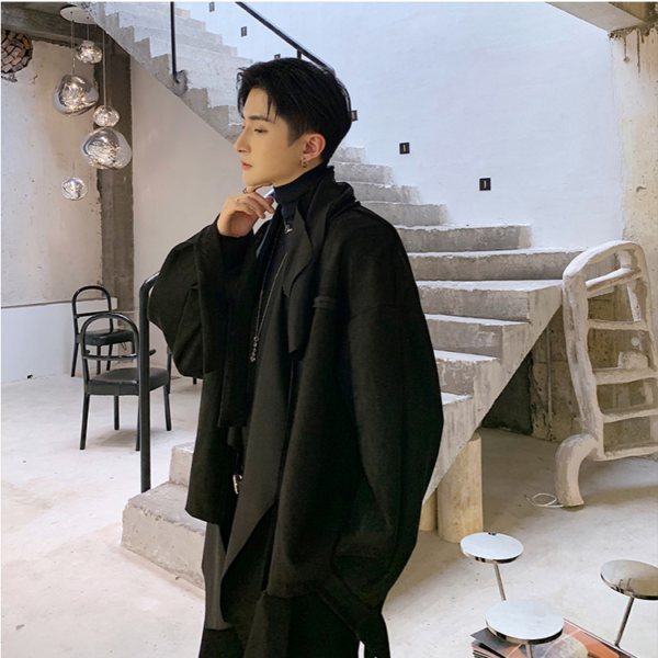 Fall Fashion Irregular Windbreaker Jacket Short Trenchcoat