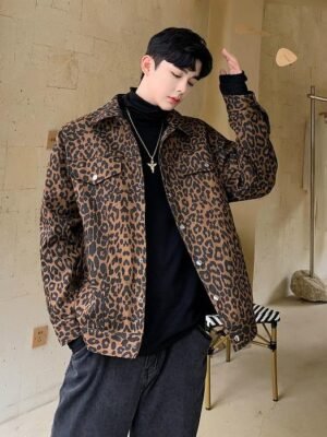Both Side Can Wear Leapard Jacket