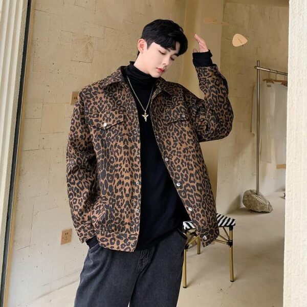 Both Side Can Wear Leapard Jacket
