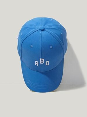 Color Matching Letter Embroidered Cap