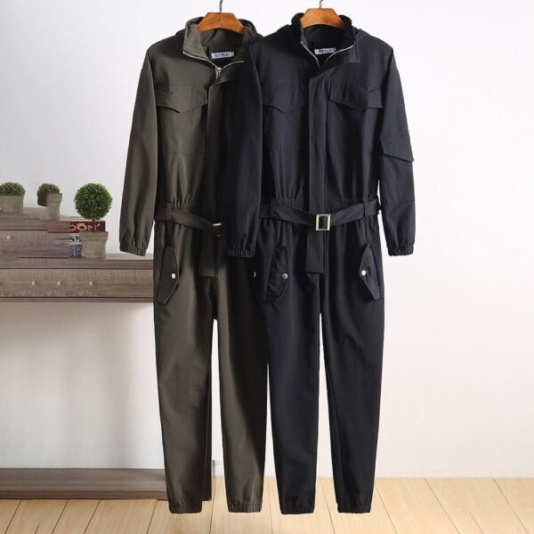 Trendy Hip Hop Suit Loose Legged Jumpsuit Autumn Wear American Jacket