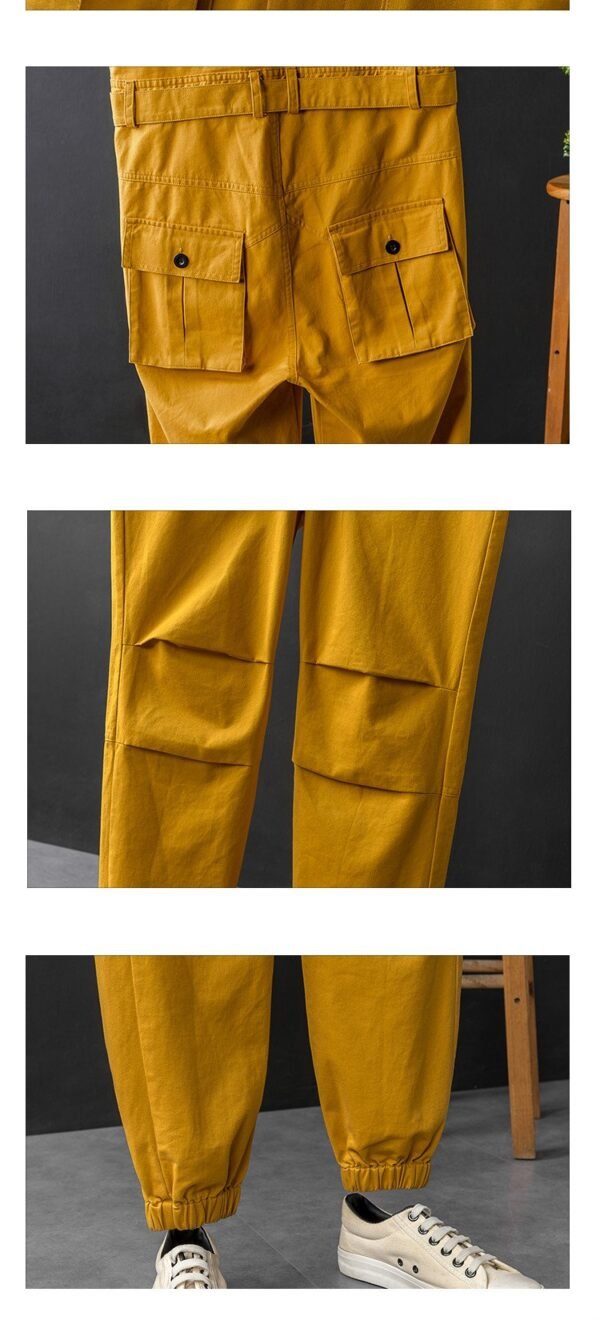 Summer Fashion Men's Short Sleeve One Piece Suit Plus Size Casual Leggings Performance Suit Men's and Women's One Piece Overalls