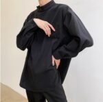 Original Design Cool Neutral Set Loose Linen Cotton Collar Shirt