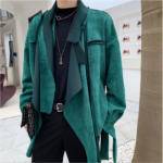 Fall Fashion Irregular Windbreaker Jacket Short Trenchcoat