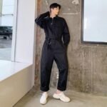 Japanese Vintage Men's Trousers Ins Hong Kong-style Casual Pants Jacket Bf 100 Straight-legged Men's Trousers