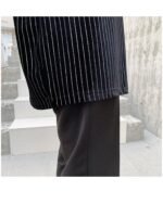 Men's short sleeve diamond striped T-shirt