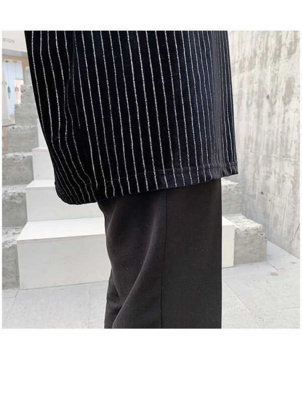 Men's short sleeve diamond striped T-shirt