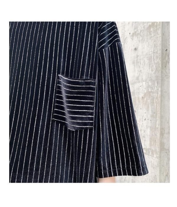 Men's short sleeve diamond striped T-shirt