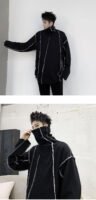 Men Turtleneck Long Sleeve Shirts Black Turtleneck Pullover Shirt