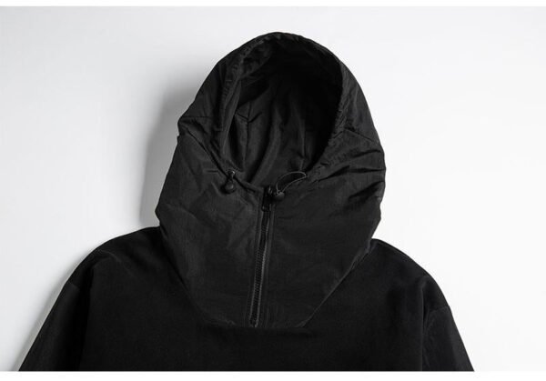 High Street Hip Hop Punk Gothic Loose Hoodie Jacket Overcoat