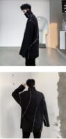 Men Turtleneck Long Sleeve Shirts Black Turtleneck Pullover Shirt