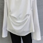 Men's Long-sleeved Pleated Casual Loose T-shirt