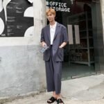 Mem Removable Sleeve 2 Pieces Suits Sets Jacket Pant Male Streetwear Japan Korea Style Loose Casual Suit Blazer Coat Trouser