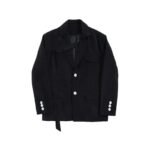 Men 2PCS Suits Sets Jacket+pant Male Japan Streetstyle Retro Fashion Casual Ribbon Blazer Coat Straight Trouser