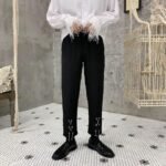 Men Chain Fashion Casual Slim Fit Pant