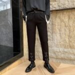 Men Chain Fashion Casual Slim Fit Pant