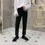 Men Chain Fashion Casual Slim Fit Pant