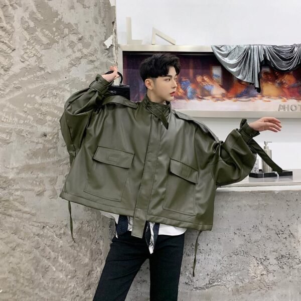 Fashion Casual Stand-collar Short Jacket Spring and Autumn Jacket Streetwear Jacket