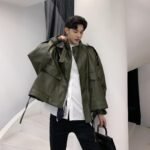 Fashion Casual Stand-collar Short Jacket Spring and Autumn Jacket Streetwear Jacket
